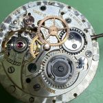 Compleet Rolex caliber 645 tijdens de reparatie